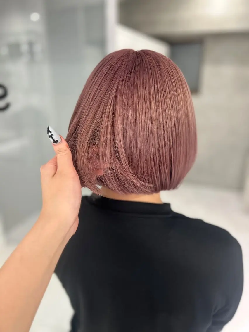 💖【ミニモ学割💐】カット➕ブリーチリタッチカラー➕Aujua 2stepトリートメントの写真