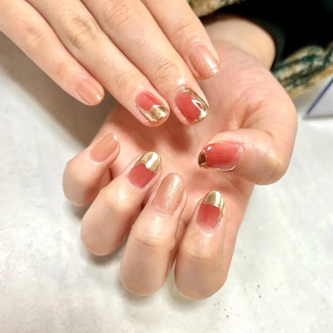 ネイル ミラーネイル ワンカラーネイル ブライダルネイル ステラ marikominoのネイルデザイン