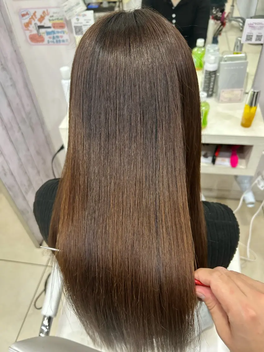 ロング カット ヘアカラー トリートメント 【髪質改善カラー】 瀧田嵐士🇰🇷のヘアスタイル