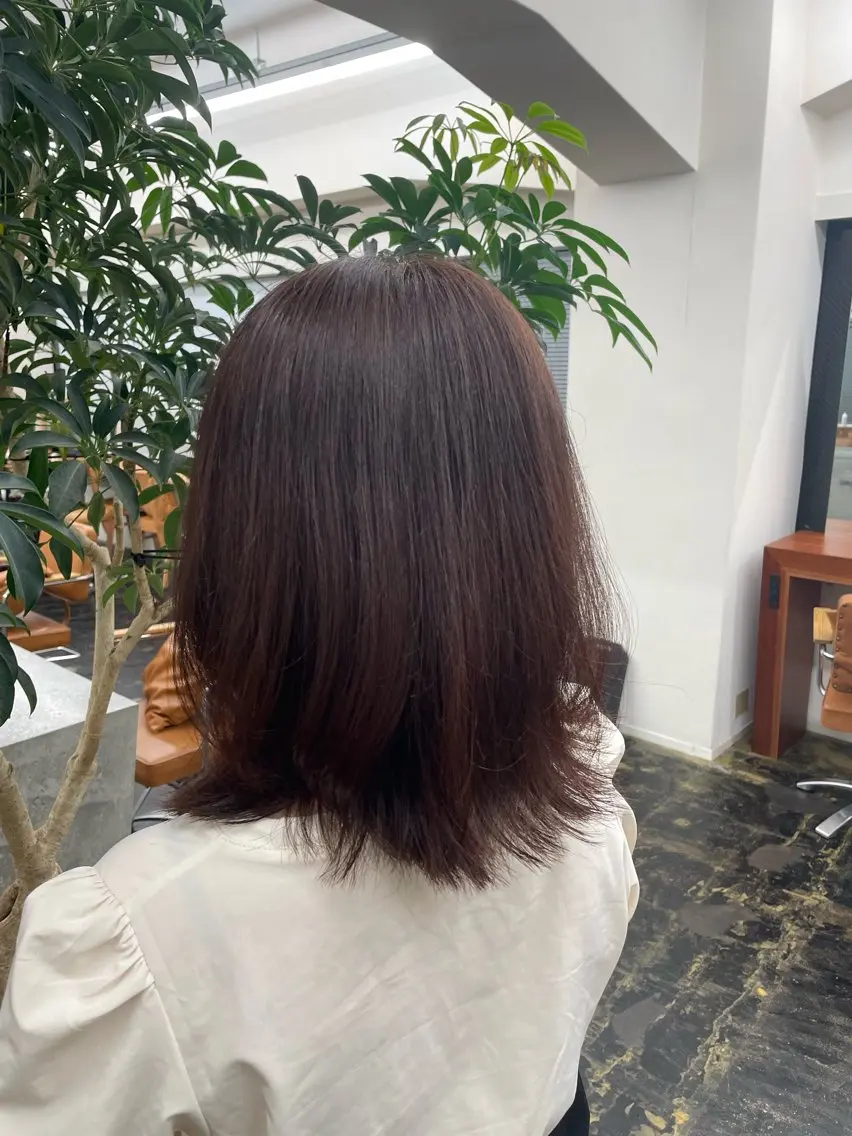 ミディアム カラー ✨️パーマ✨ たなかひろとのヘアスタイル