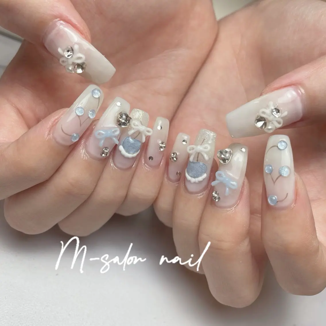 ネイル ハンドネイル 韓国/網紅/パーツ M-salonのネイルデザイン
