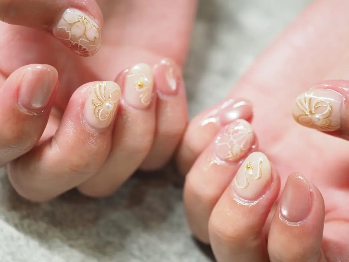 ネイル ハンドネイル glaNje 福光のネイルデザイン