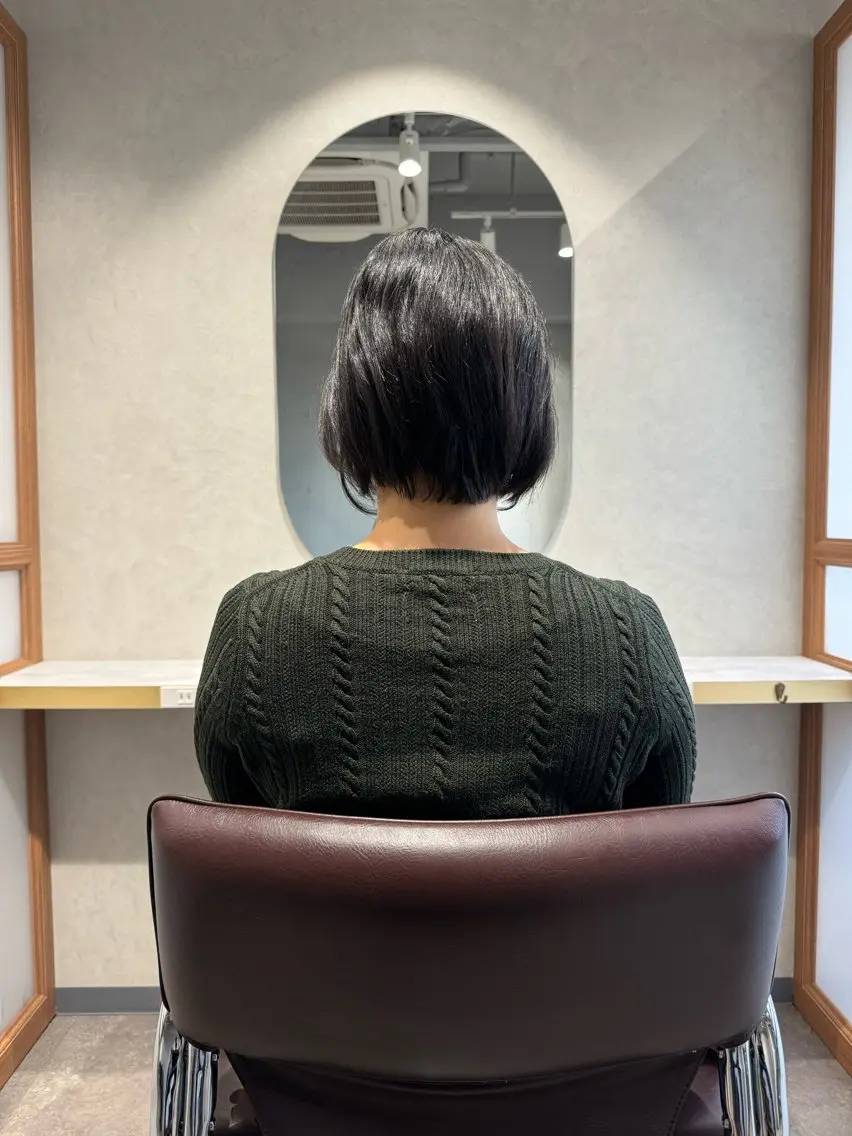 ショート カット くせ毛カット終着点 カワサキトオル溝の口のヘアスタイル