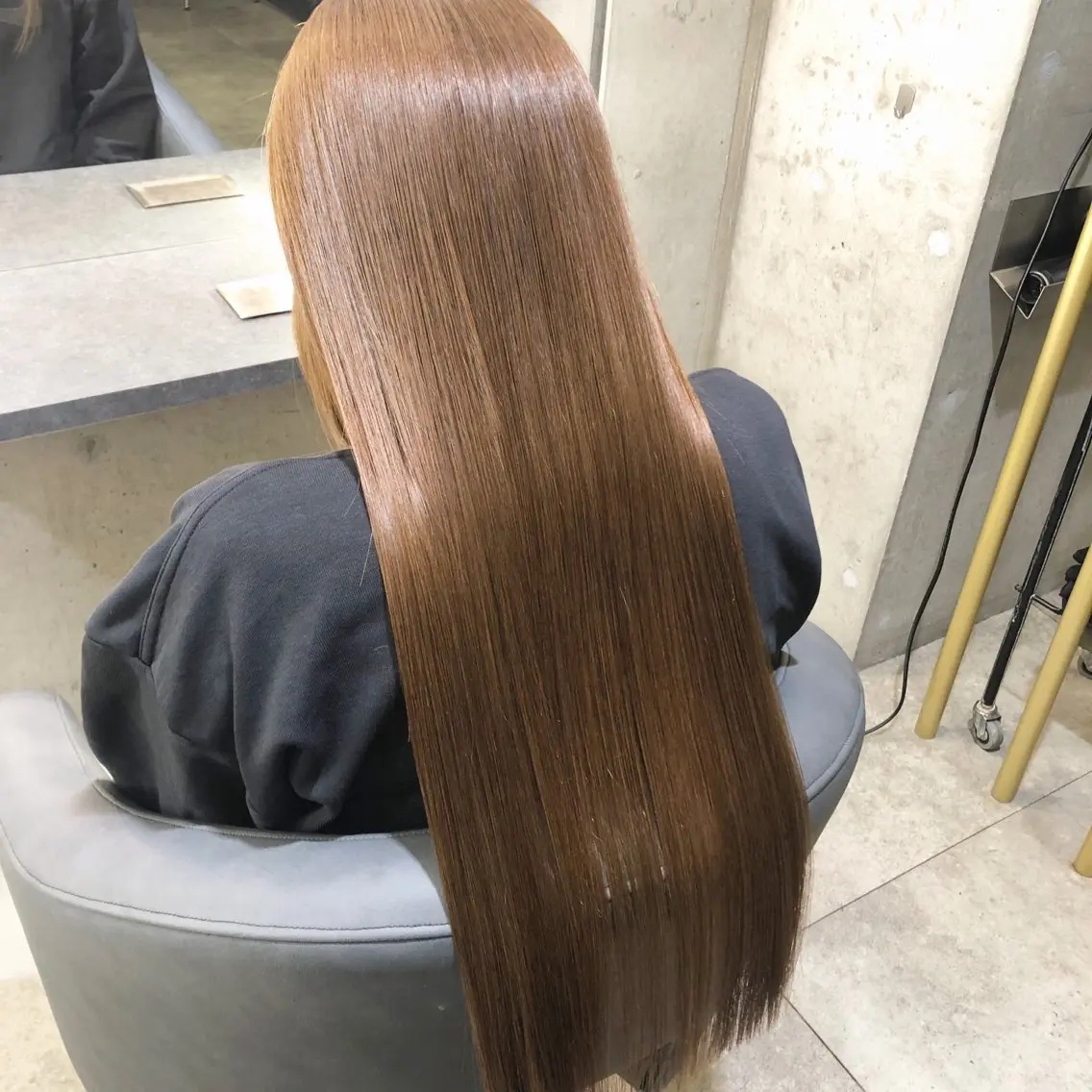 ロング 縮毛矯正 トリートメント Noe心斎橋 堀田 朋宏のヘアスタイル