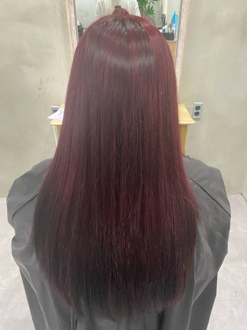 カラー レッドカラー ヘアカラー トリートメント 加藤 天真のヘアスタイル