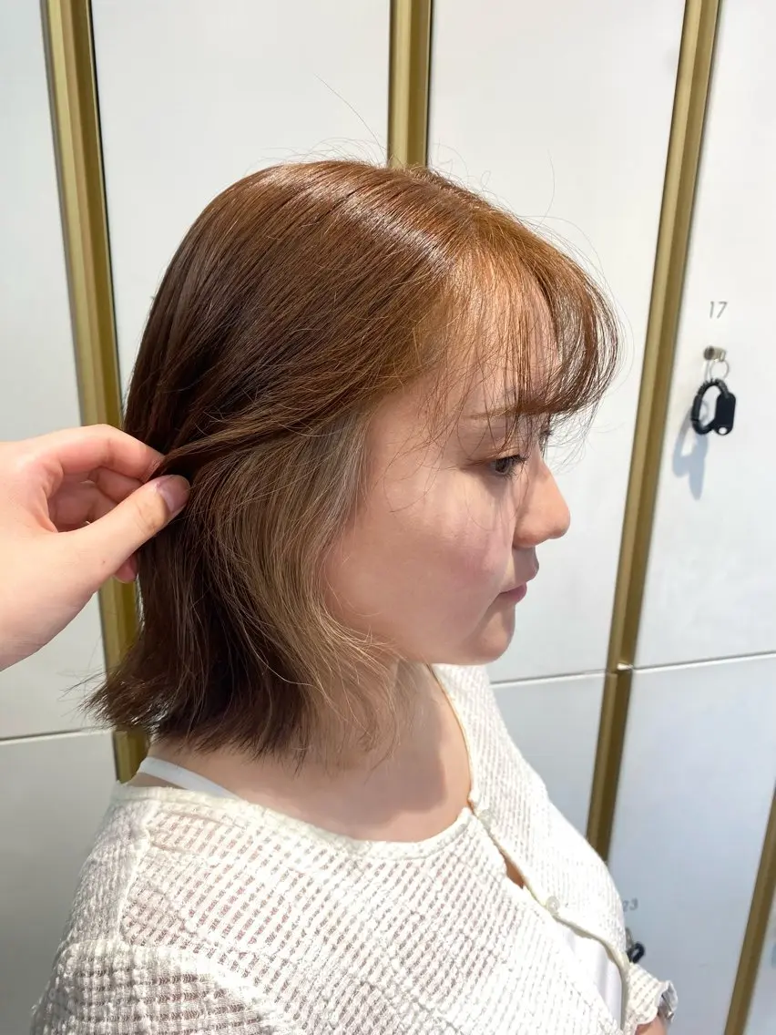 カラー ヘアカラー 艶髪/透明感カラー 🫧韓国ヘアのヘアスタイル