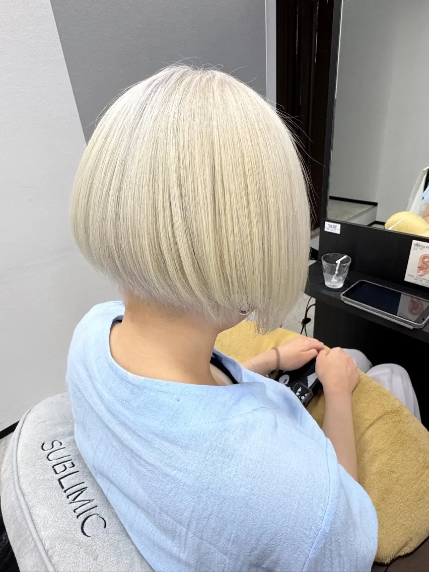 ショート カラー カット ヘアカラー トリートメント ヒラガカナ▼ ECLAT HAIRのヘアスタイル