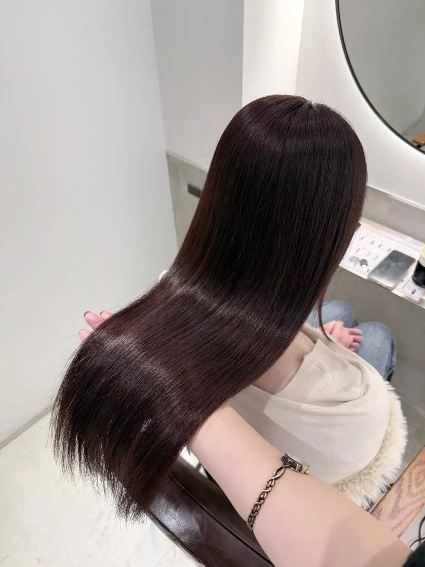 ロング 髪質改善 トリートメント カット ヘアカラー トリートメント 艶髪カラー🫧 髪質改善🪽萩原のヘアスタイル