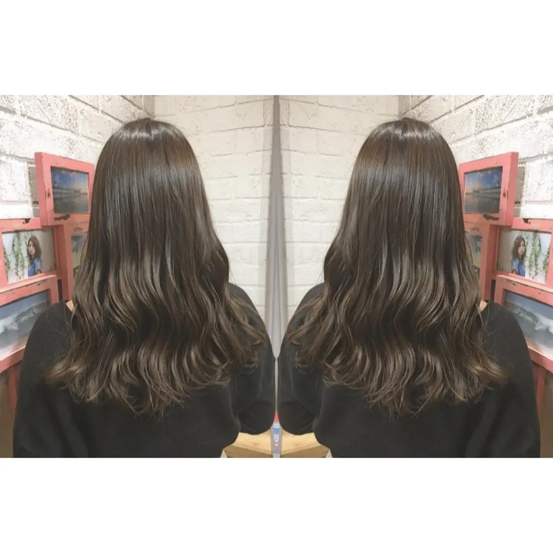 セミロング カラー ベージュカラー メンズhair /こえびのヘアスタイル