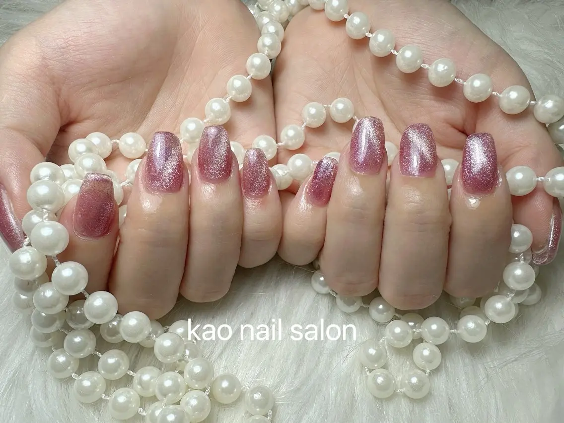 ネイル マグネットネイル ハンドネイル kao nail マグネット/長さだしのネイルデザイン