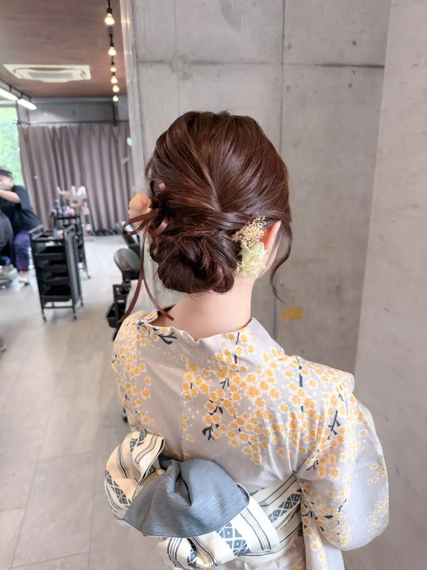 ヘアアレンジ 着付け はやしほのか｜ マンツーマン美容師のヘアスタイル