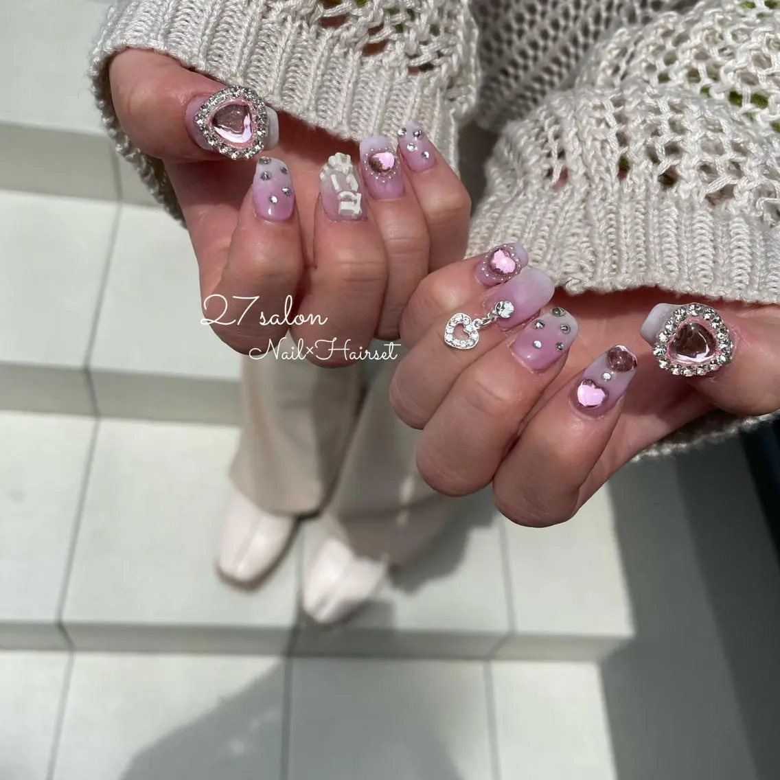 ネイル 持ち込み 27salon yuinaのネイルデザイン