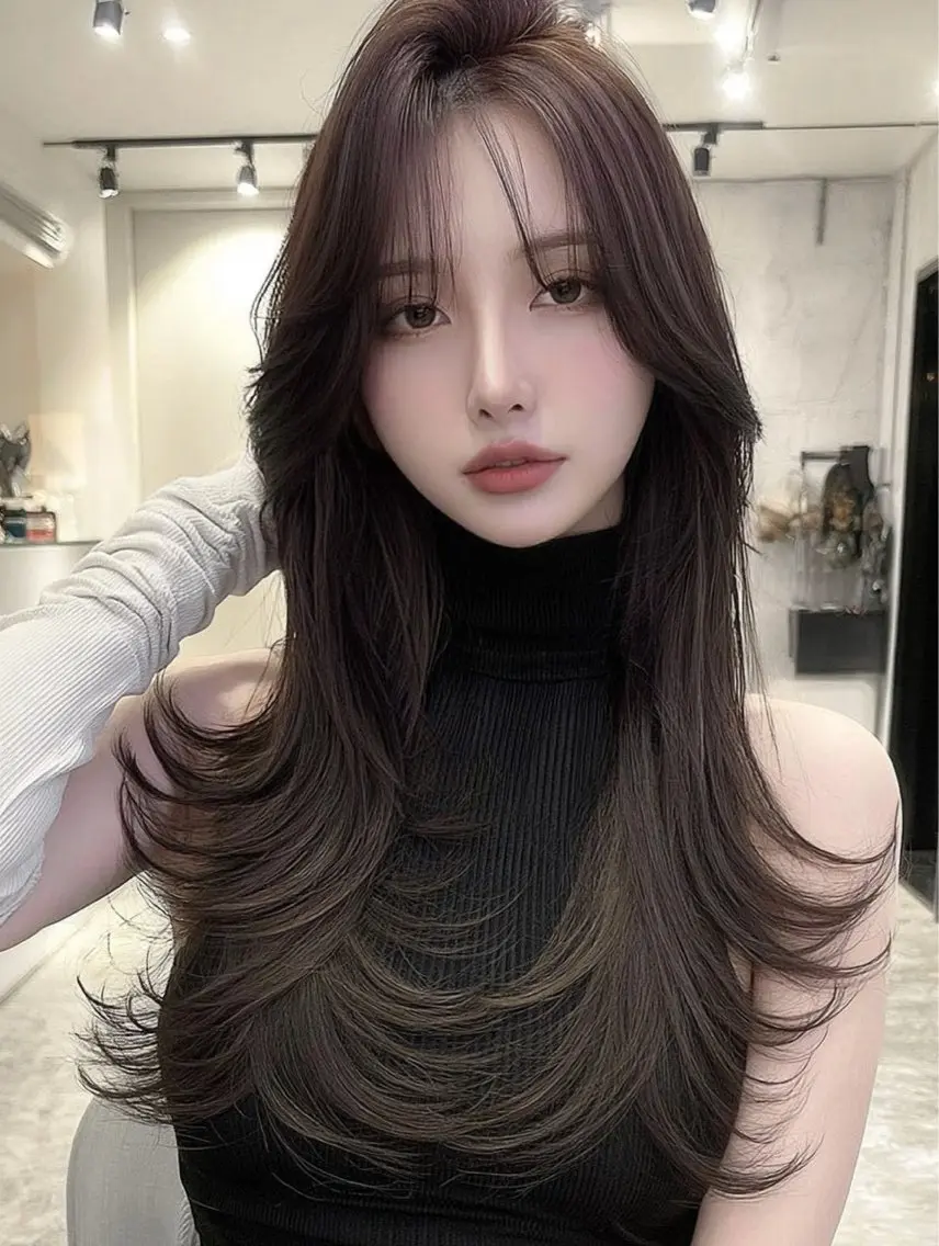 ロング FocusJapan ｜透明感カラー🍁のヘアスタイル