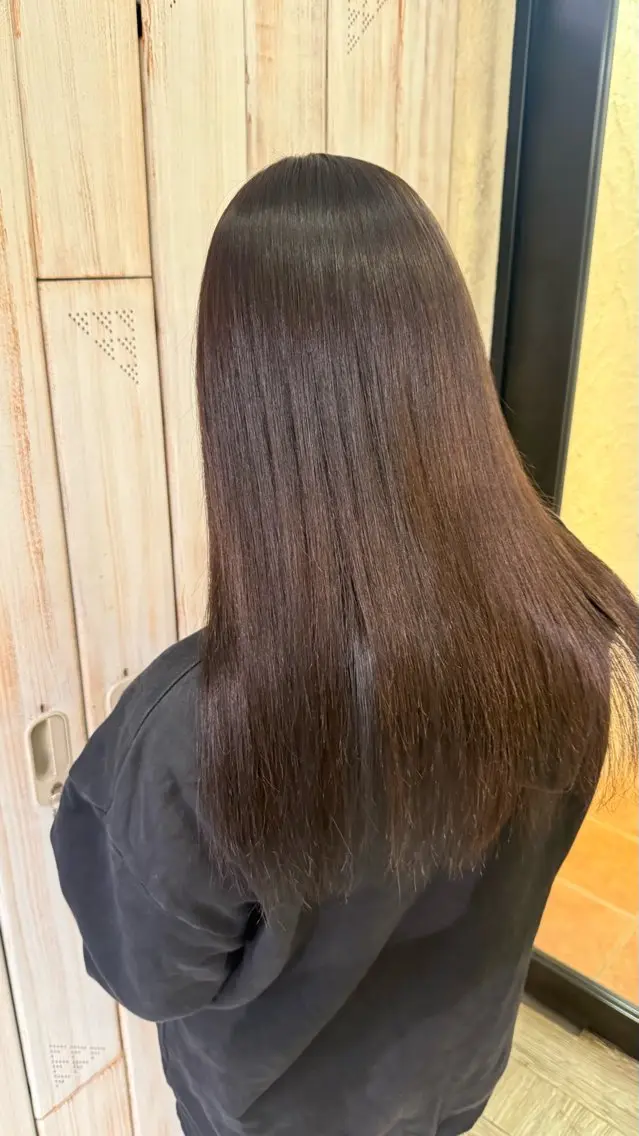 【 髪質改善˖ ࣪⊹】艶髪 酸性ストレート✨（カット込）¥19800→¥12800の写真