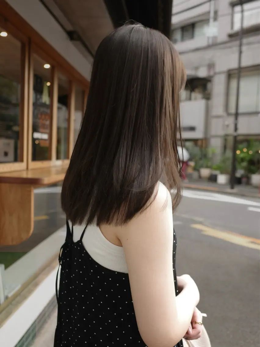 ミディアム アッシュ アッシュブラウン 似合わせカット カット ヘアカラー トリートメント 武田 幸恵のヘアスタイル