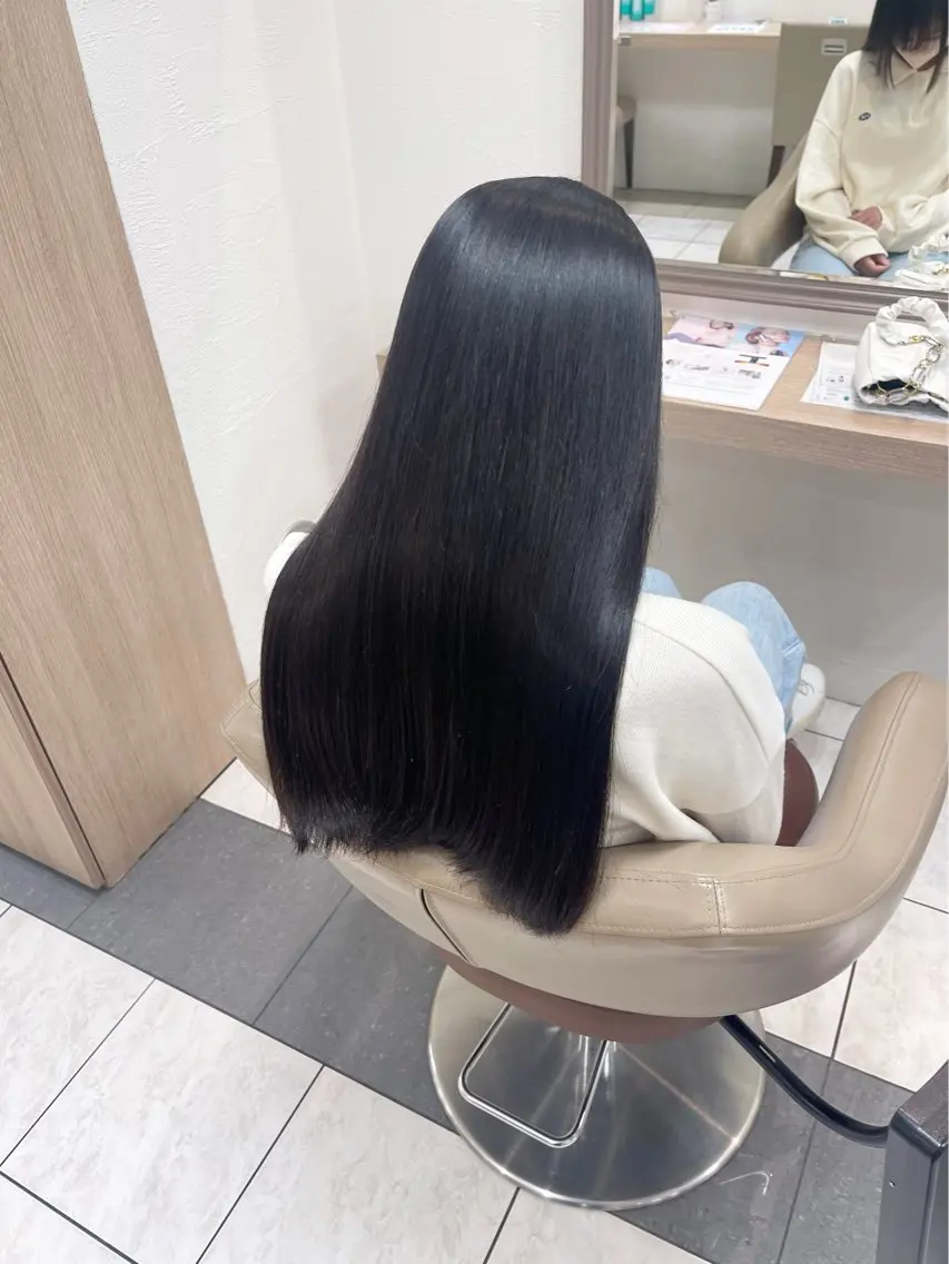 ロング 縮毛矯正 うる艶髪縮毛矯正 🫧hina🫧のヘアスタイル