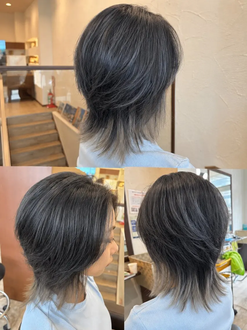 ミディアム カラー 河渕 寛史のヘアスタイル