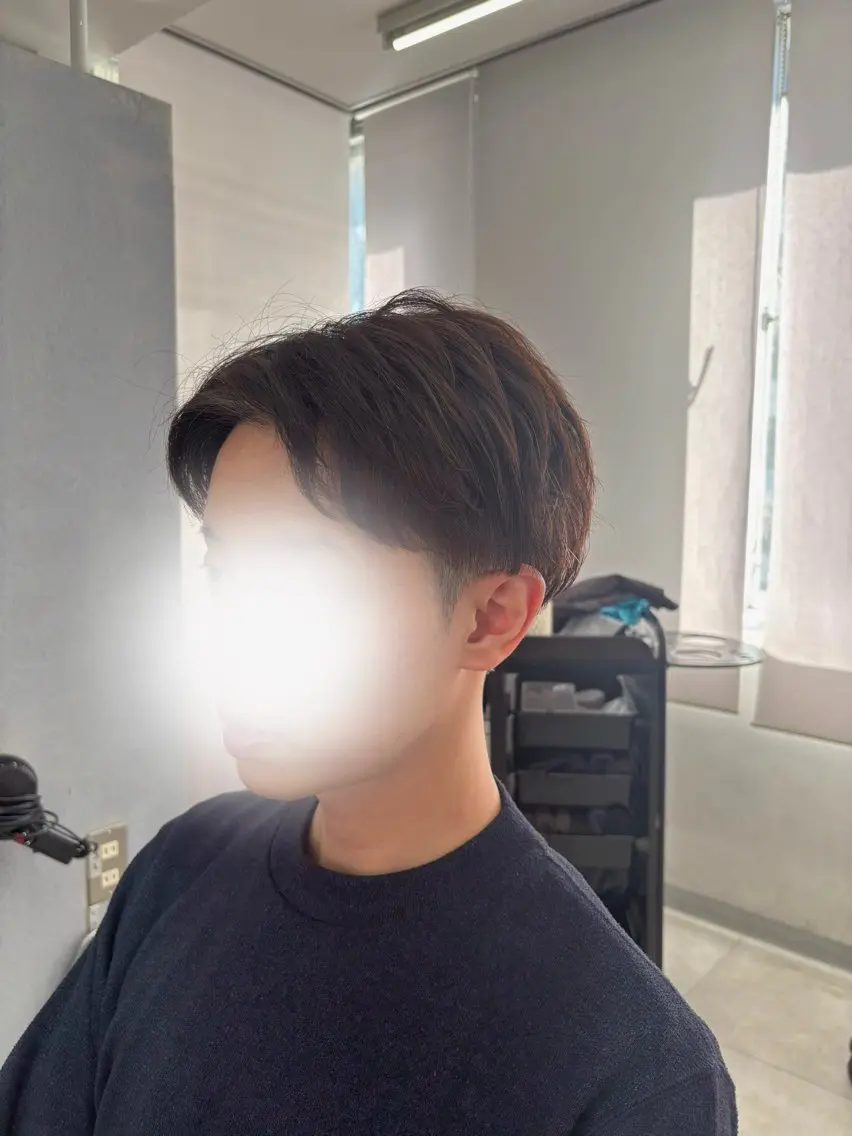 メンズ アップバング マッシュ 学生（メンズ向け） 刈り上げ 🫧モデル募集｜ ひまり🫧のヘアスタイル