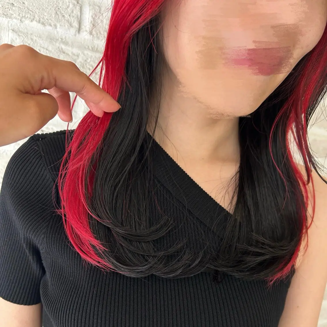 ロング カラー ヘアアレンジ ブリーチ インナーカラー レイヤーカット 北岡 慶子 大宮駅西口徒歩3分のヘアスタイル