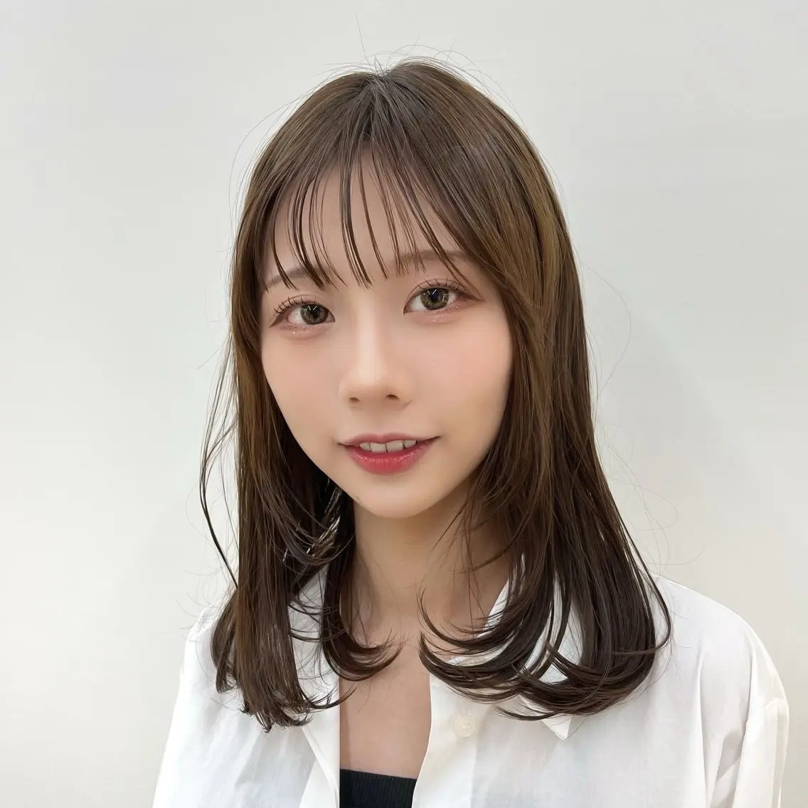 ミディアム カラー ナチュラル韓国ヘア 🇰🇷塚田凌太のヘアスタイル