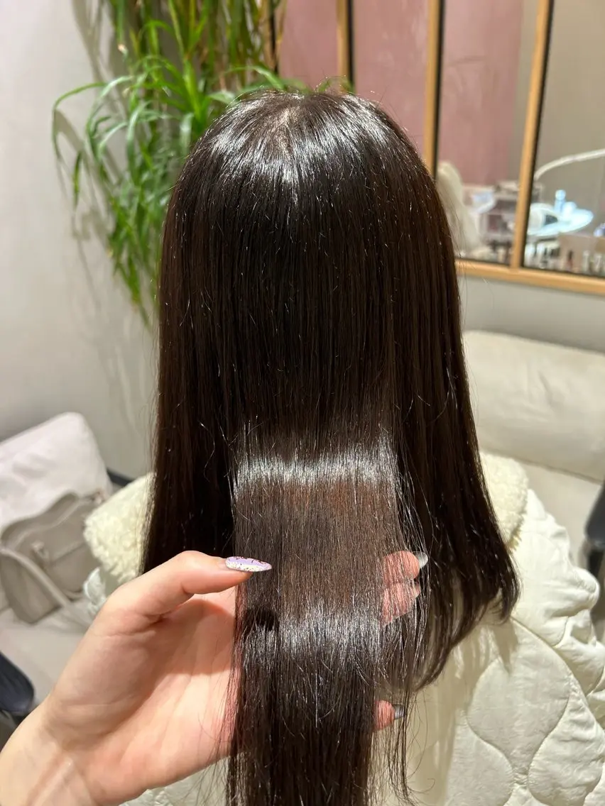 ミディアム カラー ヘアカラー Marin🫐/ 名駅/レイヤーカットのヘアスタイル