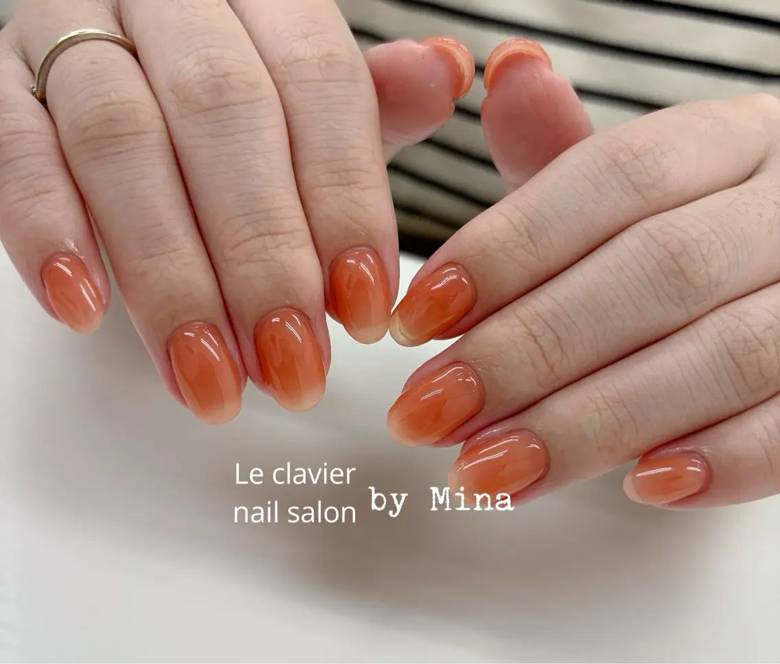 ネイル アートネイル 長さ出し ジェルネイル パラジェル スカルプネイル Mina Nailのネイルデザイン
