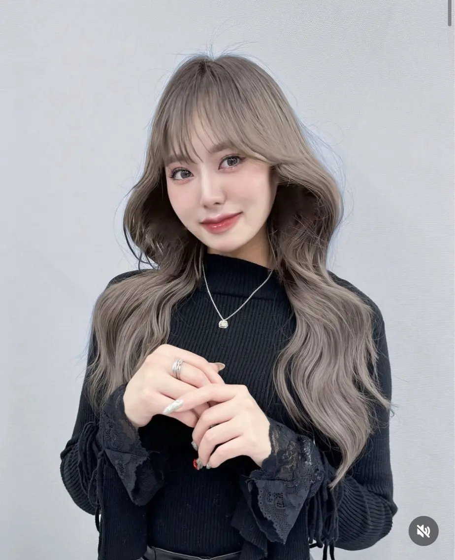 ロング 韓国ヘア🩶리나🤍 りぴのヘアスタイル