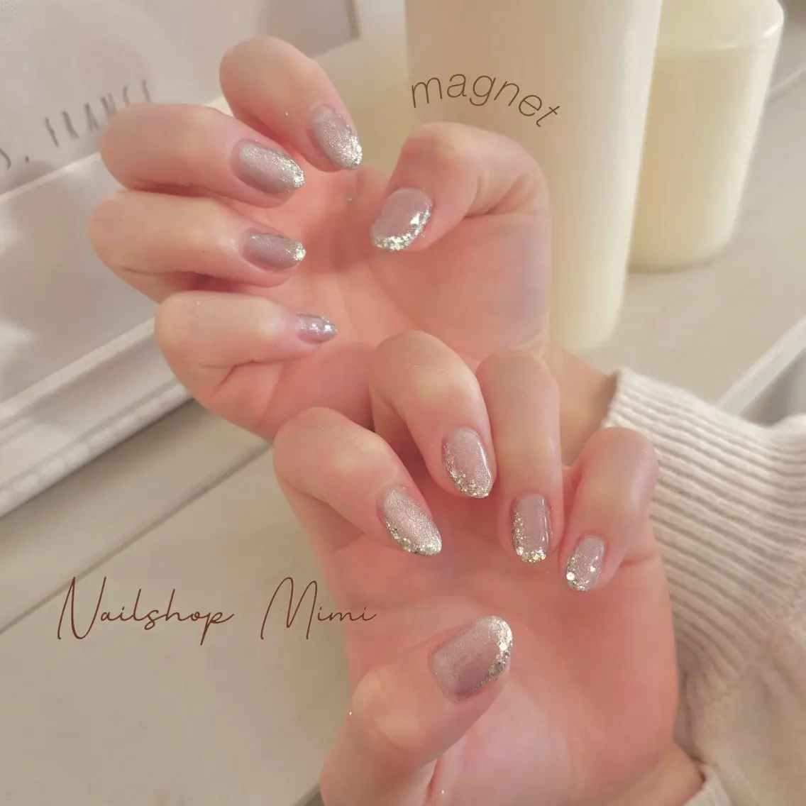 ネイル マグネットネイル ワンホンネイル ハンドネイル Nailshop Mimiのネイルデザイン