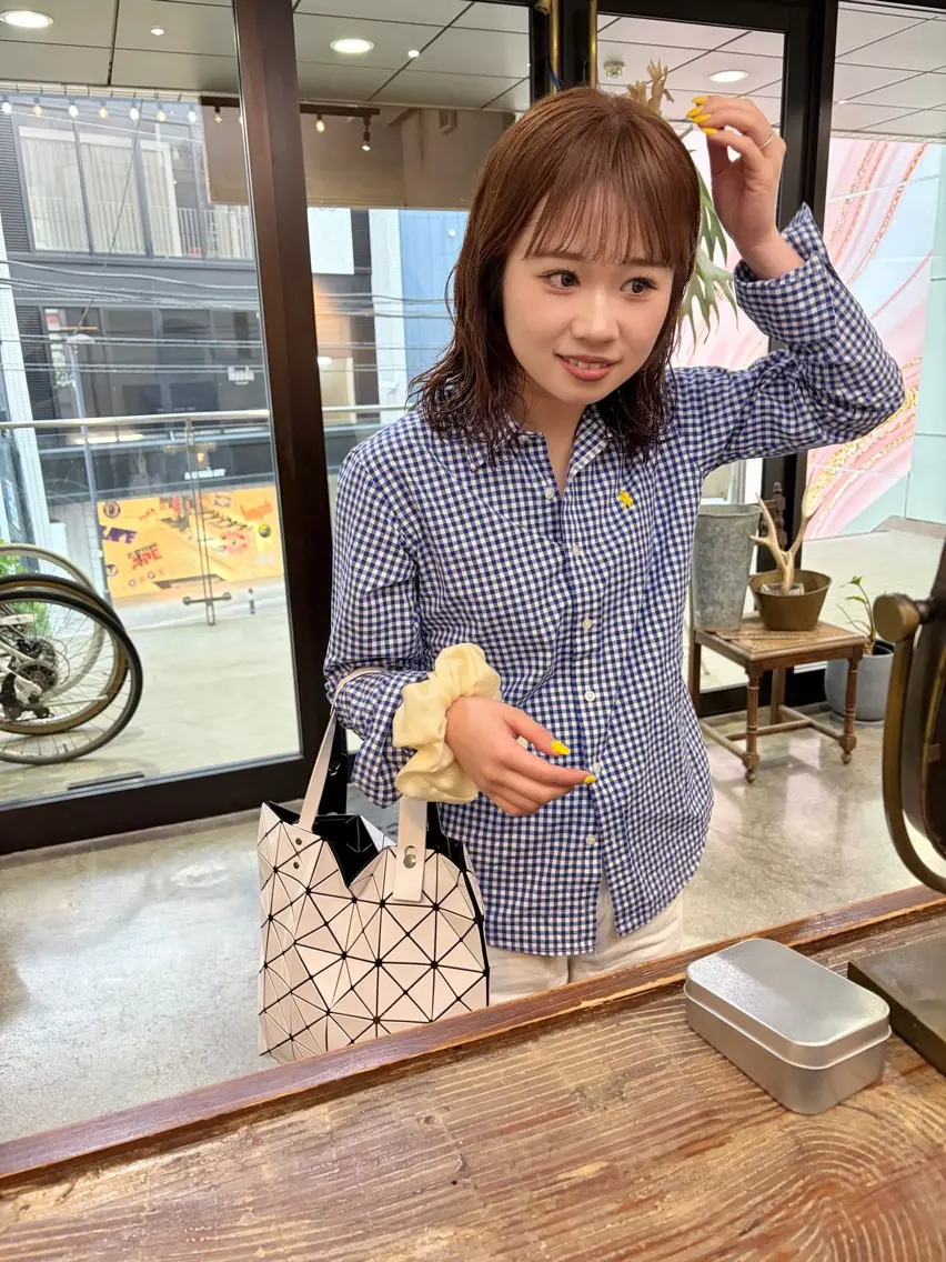 ミディアム カラー ベージュカラー ブラウンカラー ブラウンベージュ オレンジ オレンジブラウン カット ヘアカラー 千葉 郁也のヘアスタイル