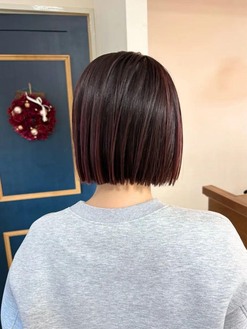 ミディアム カラー ブリーチ カット ヘアカラー トリートメント takada kohのヘアスタイル
