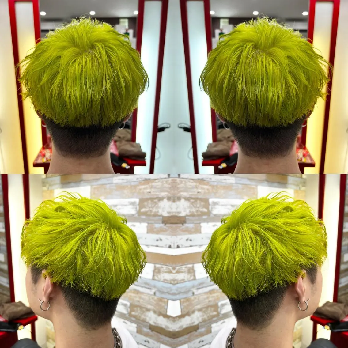 ショート カラー メンズ ヘアカラー トリートメント ✨️眉毛、派手髪、 ハイトーンShinの眉毛・アイブロウイメージ