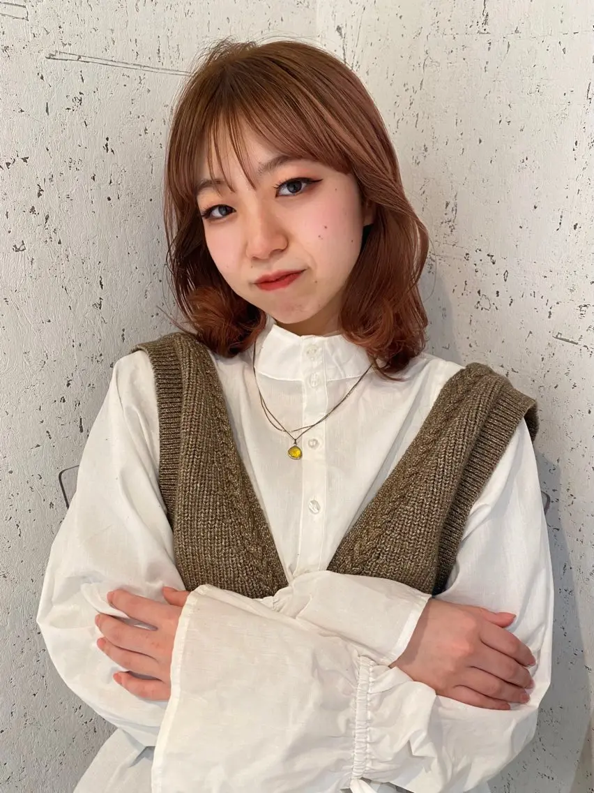 ショート カラー ブラウンカラー カット ヘアカラー トリートメント mai / linoah˚✧のヘアスタイル