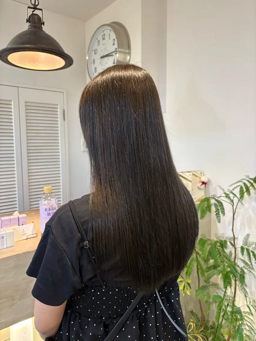 ロング カラー ヘアカラー 安部 美里のヘアスタイル