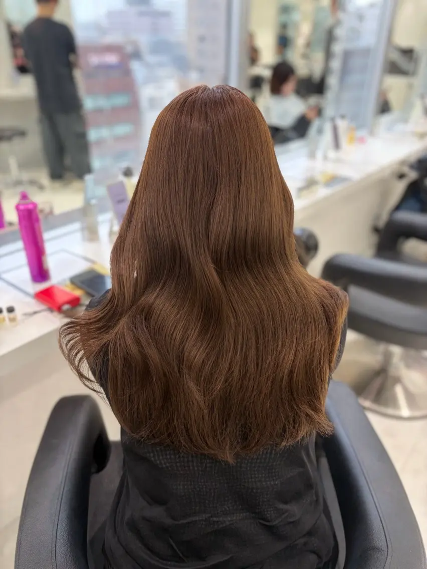 ロング カラー ヘアアレンジ カット ヘアカラー ヘアセット 💓色落ちまで綺麗な 垢抜けカラー💓のヘアスタイル