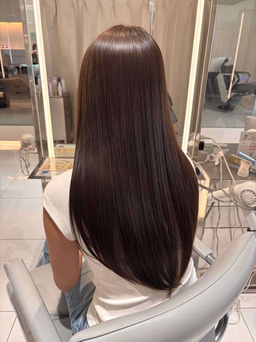 ロング カラー カット パーマ NEWTON 🌟ミニモ限定のヘアスタイル