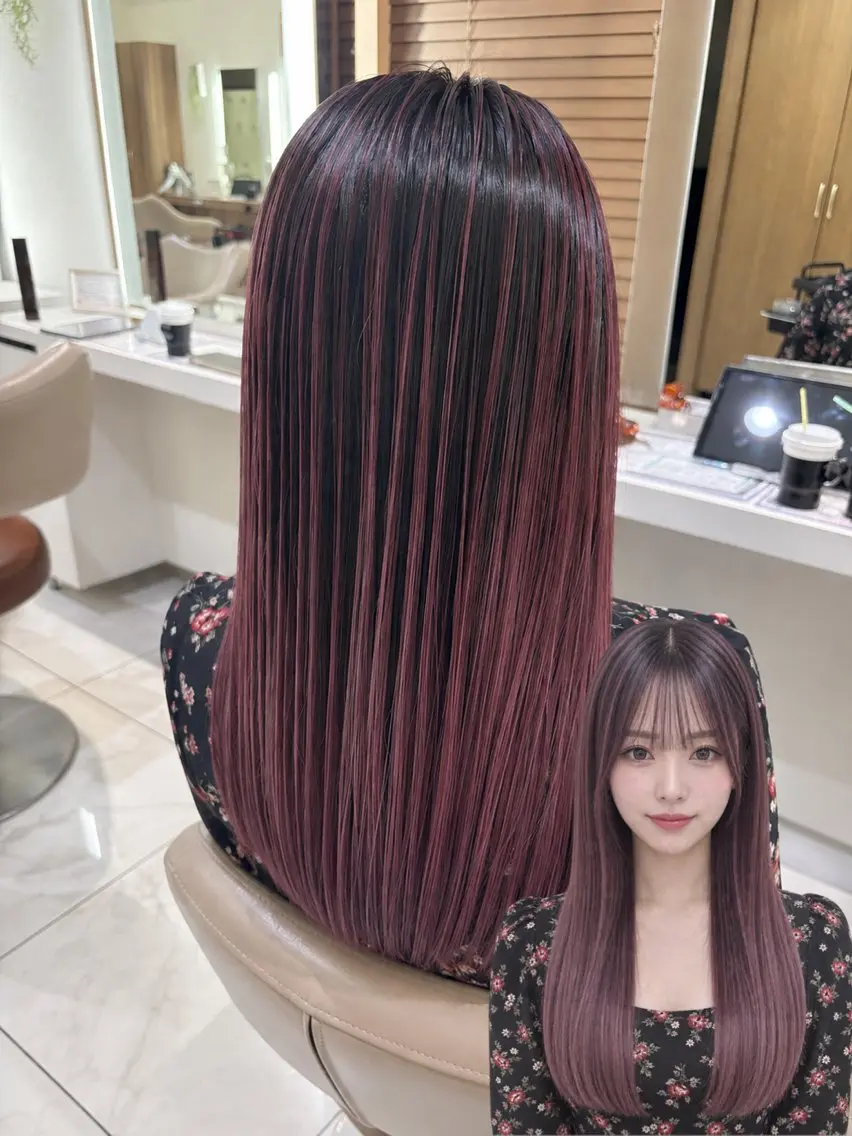 セミロング カラー バレイヤージュ 髪質改善 レイヤーカット ヘアカラー トリートメント 大宮/バレイヤージュ 髪質改善/澤田隆誠のヘアスタイル