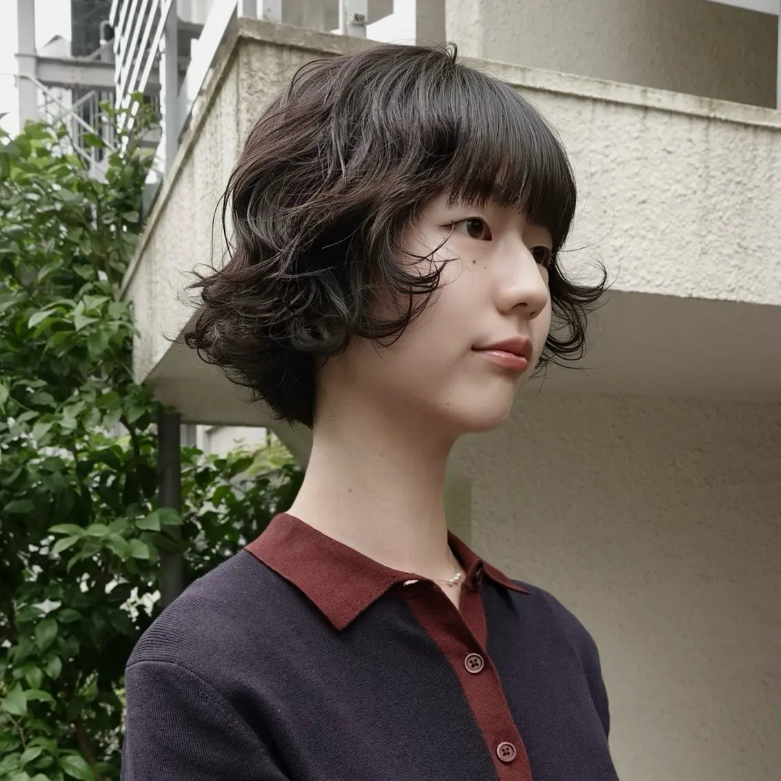 ミディアム カット パーマ 川田大輝 ナチュラルモードのヘアスタイル