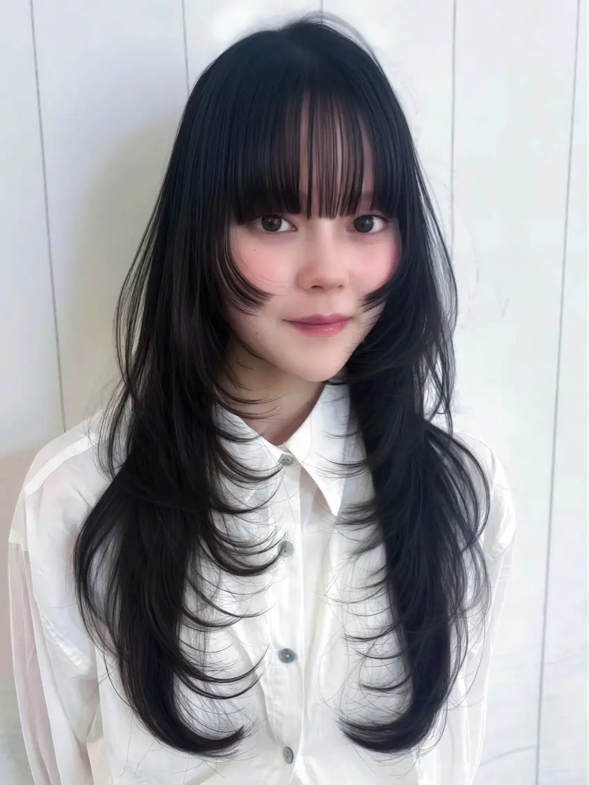 ロング そ にのヘアスタイル