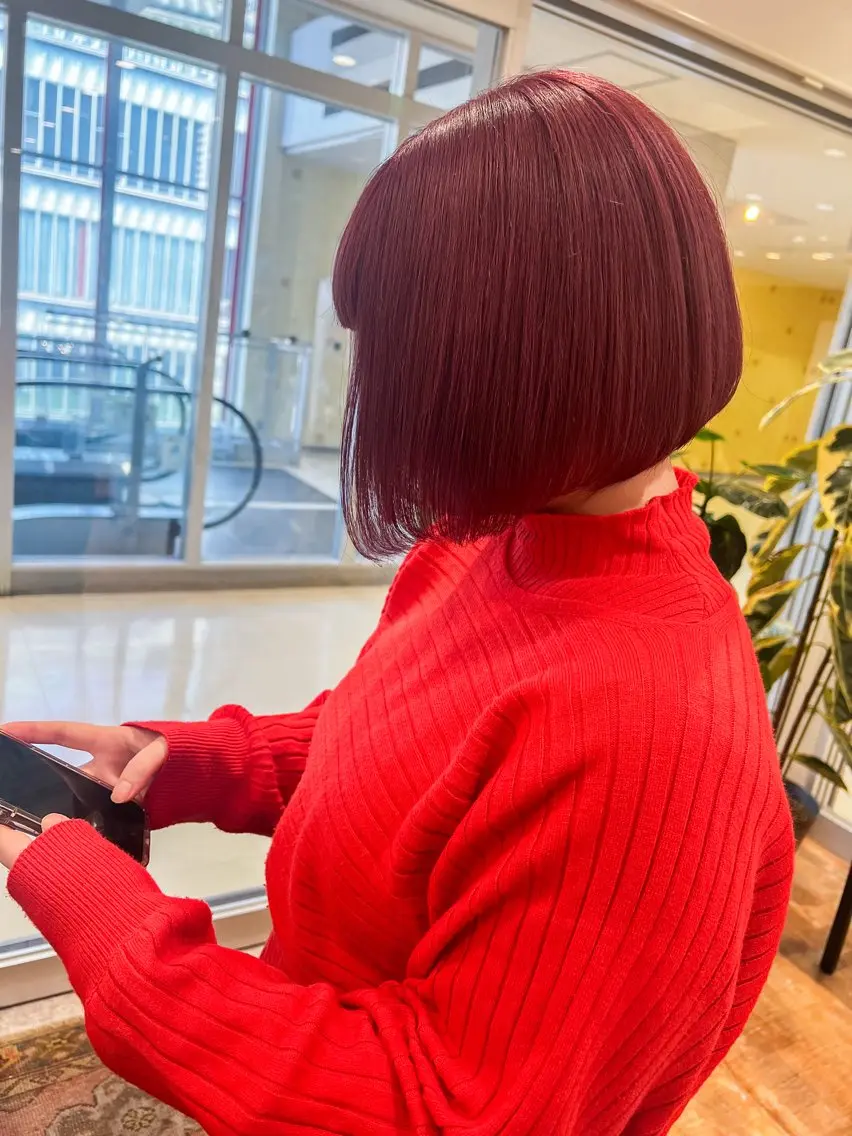 カラー ヘアカラー ピンクカラーアレンジ 🩷AYANA🩷のヘアスタイル