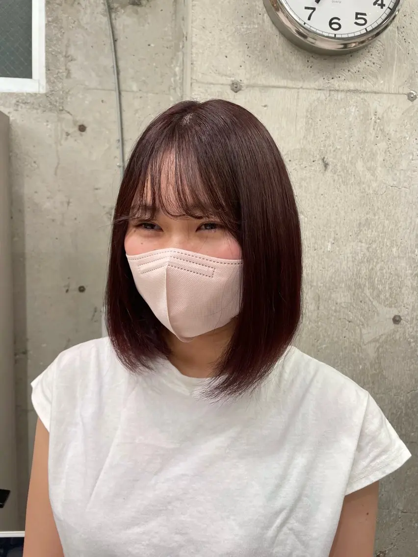 ミディアム ヘアカラー トリートメント 🦋MAHO🦋 デザインカラーのヘアスタイル