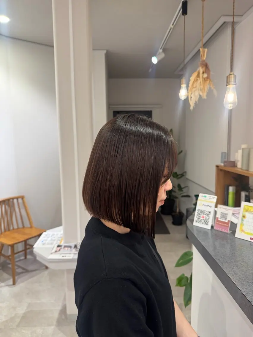 【レディース】【メンズ】ストレートパーマの写真