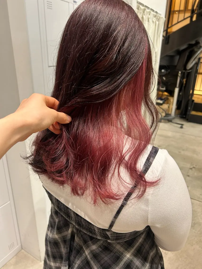 ロング カラー ヘアアレンジ カット ヘアカラー トリートメント yuka .のヘアスタイル