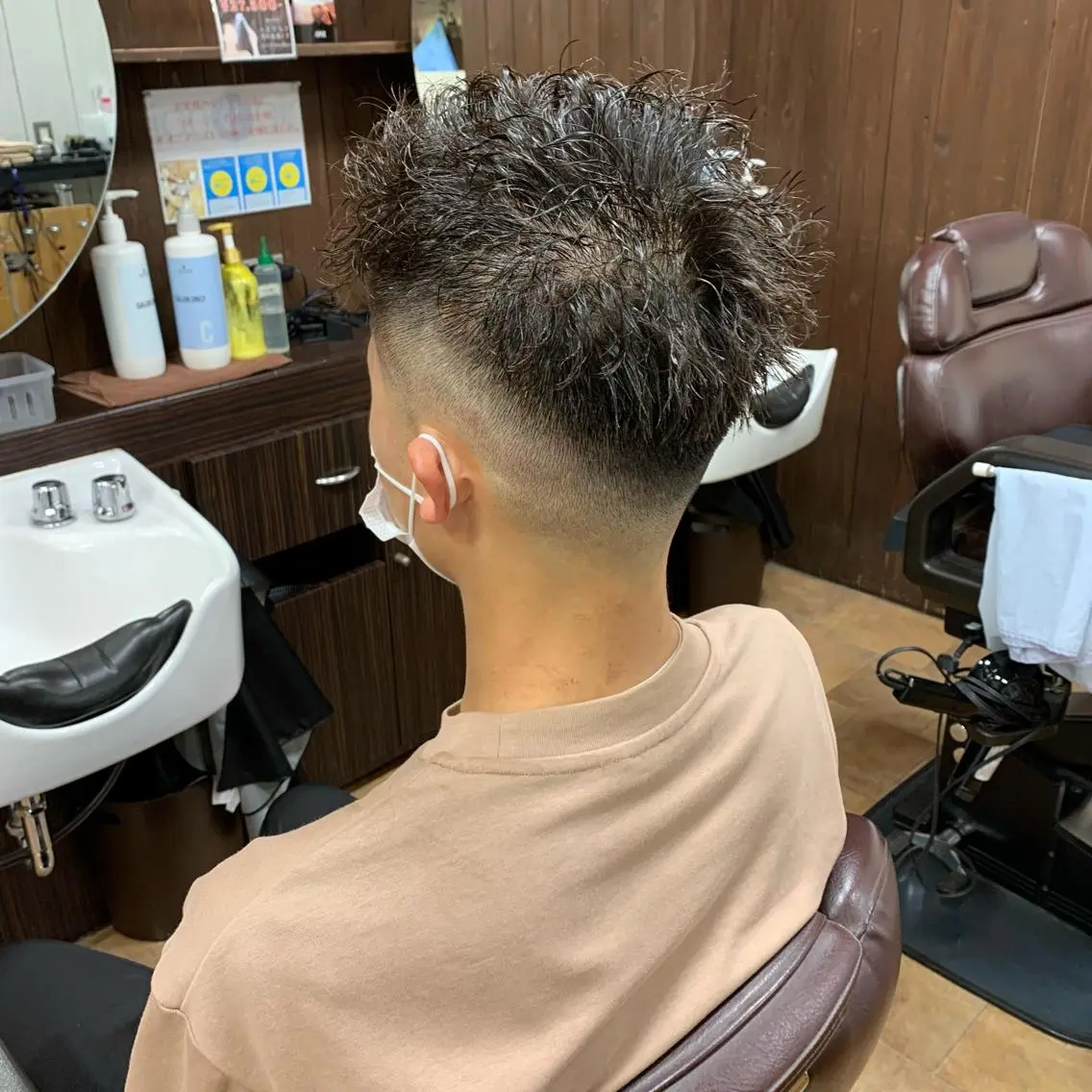 ショート メンズ フェードカット スキンフェード 三谷 天兵のヘアスタイル