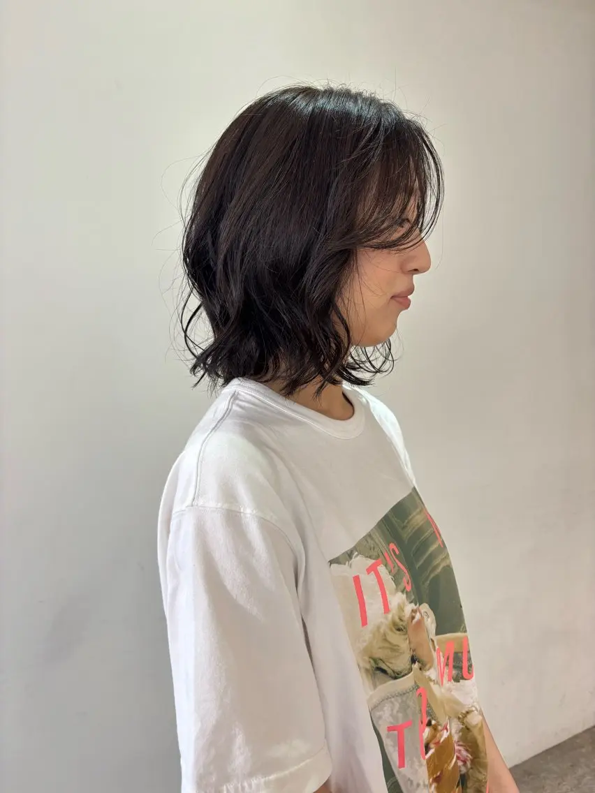 セミロング ヘアカラー Hikari / 天神大名/暖色カラーのヘアスタイル
