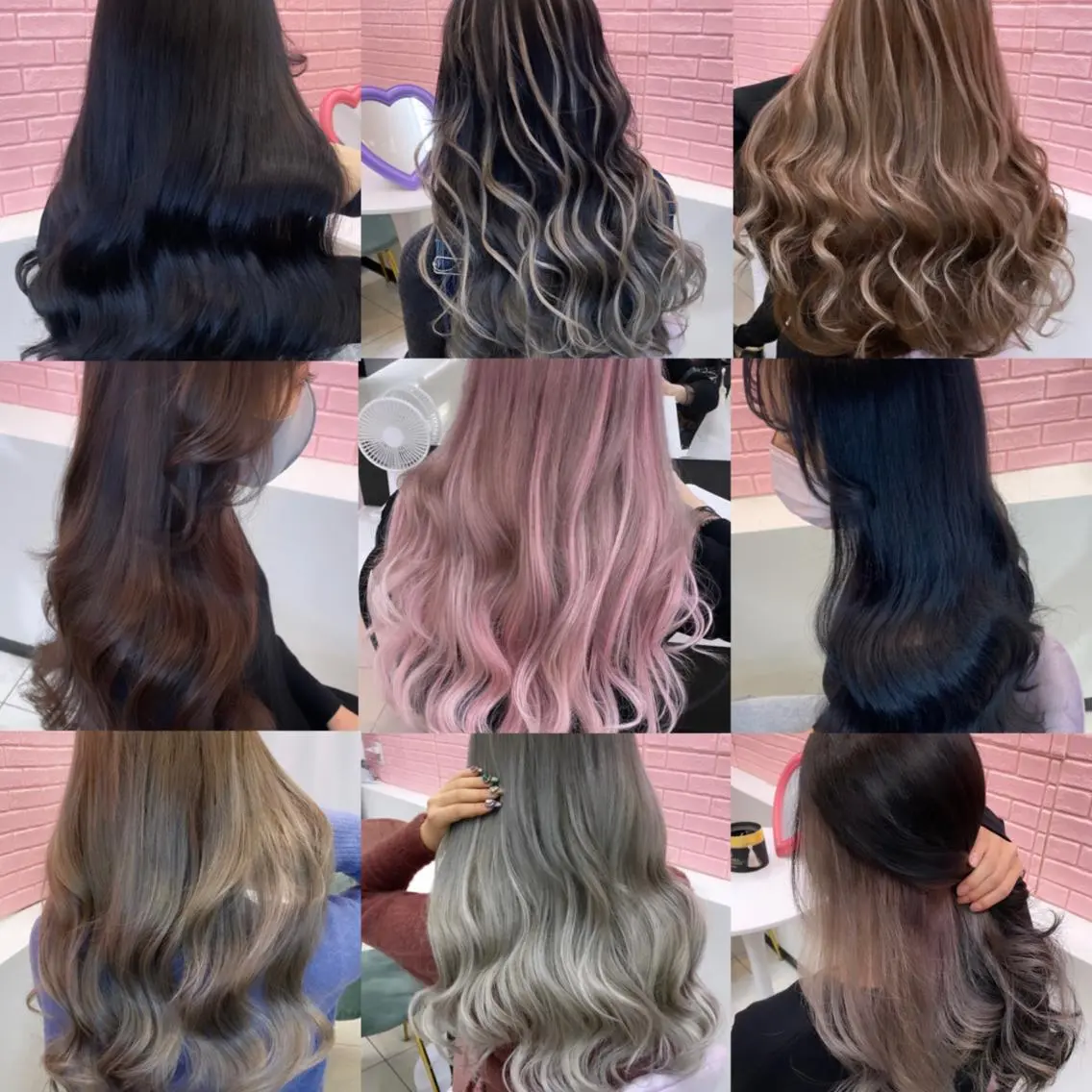 ロング カラー ヘアカラー エクステ エクステ🩵ブリーチ 韓国ヘア🩵KAEのヘアスタイル