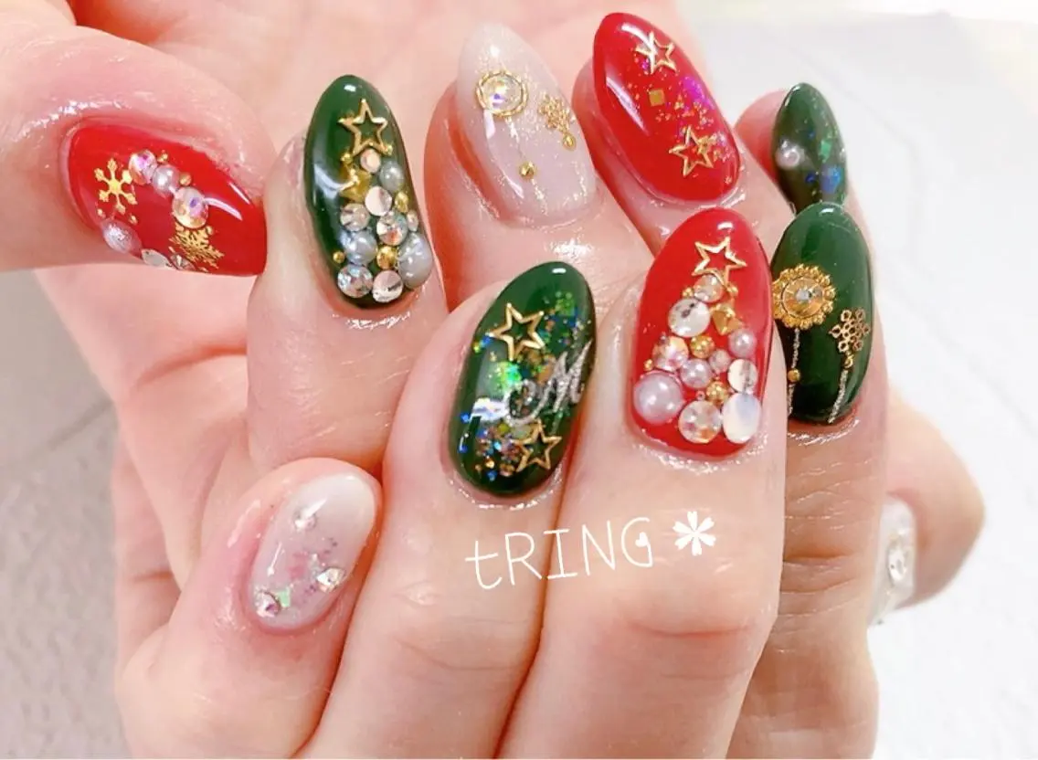 ネイル ハンドネイル tRING＊ しいの木台のネイルデザイン