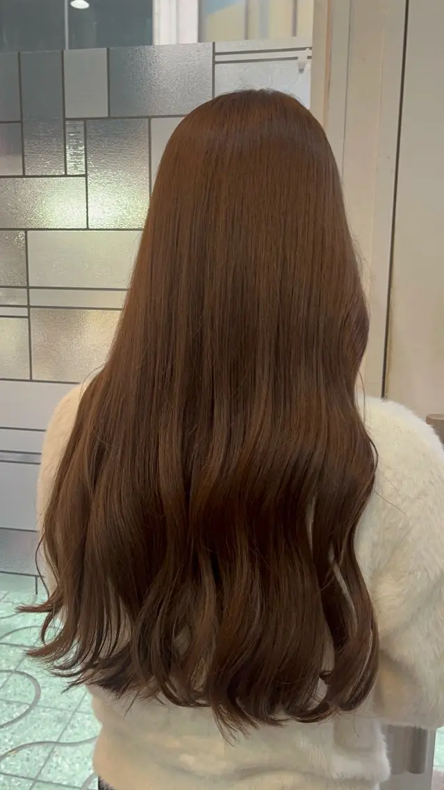 ロング カラー カット ヘアカラー トリートメント 艶髪🥣透明感カラー 🫧前田奈津実のヘアスタイル