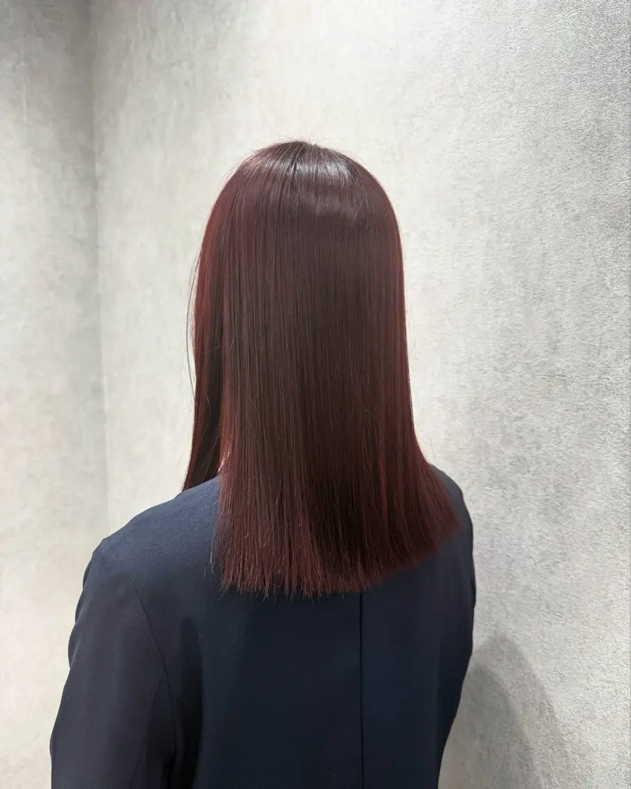 カラー ブラウンカラー カシス 原田 蓮華のヘアスタイル