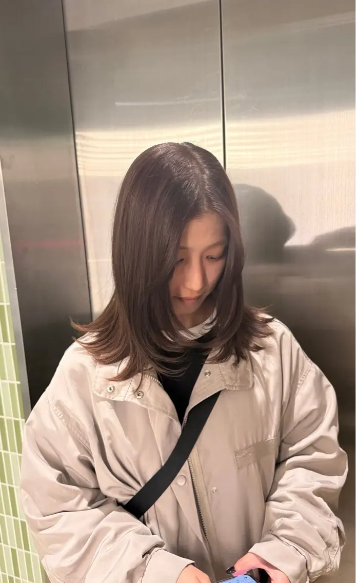セミロング RUKA👱🏻 メンズカットパーマのヘアスタイル
