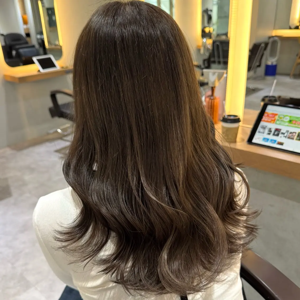 ロング カラー ヘアアレンジ カット ヘアカラー ブリーチなしカラー /新百合ヶ丘/安形翔のヘアスタイル
